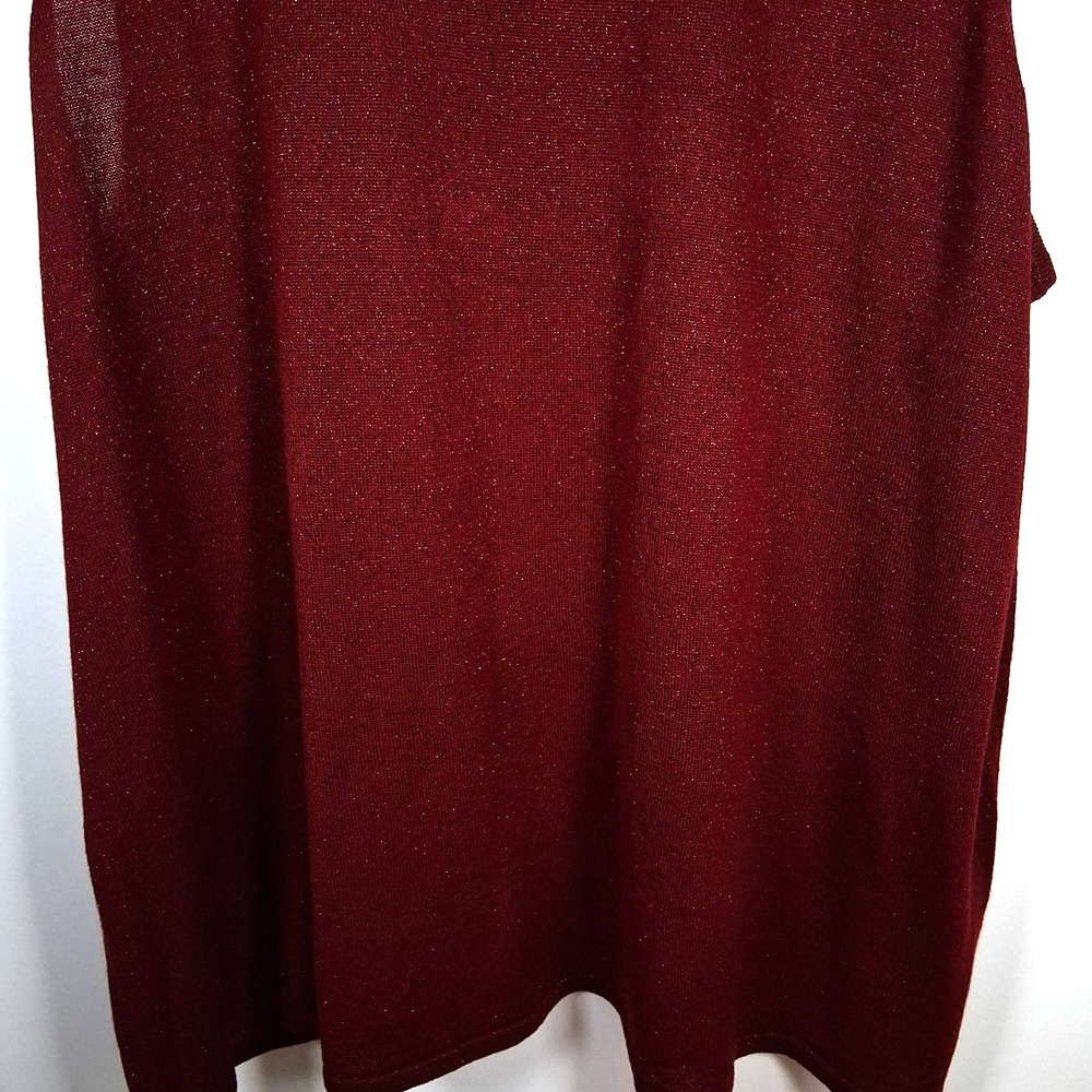 Catherines Red Sparkle Sleeveless Tank Plus Sz 3X Holiday Event Gala Party New - Picture 3 of 9